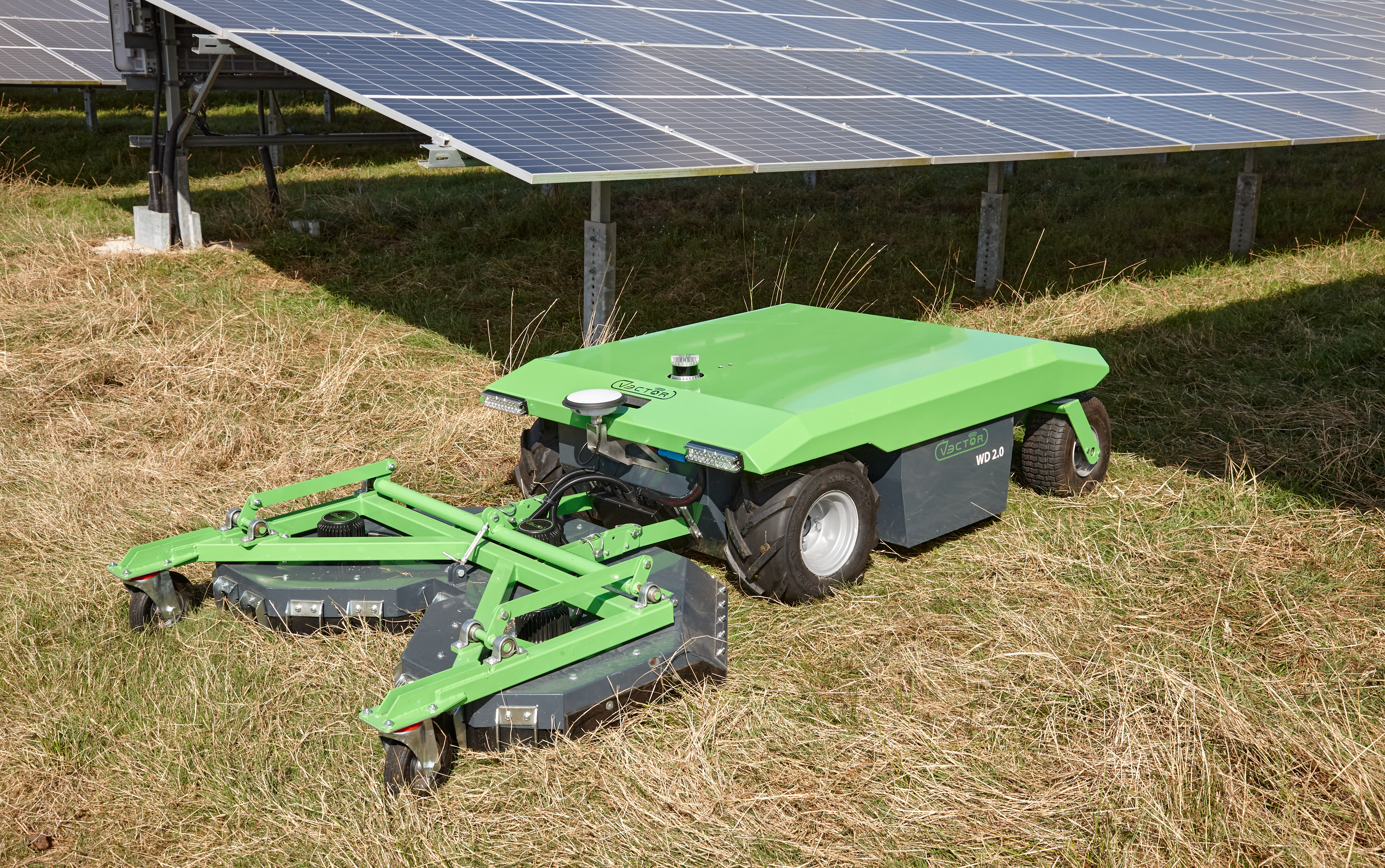 Cutting vegetation solar parks